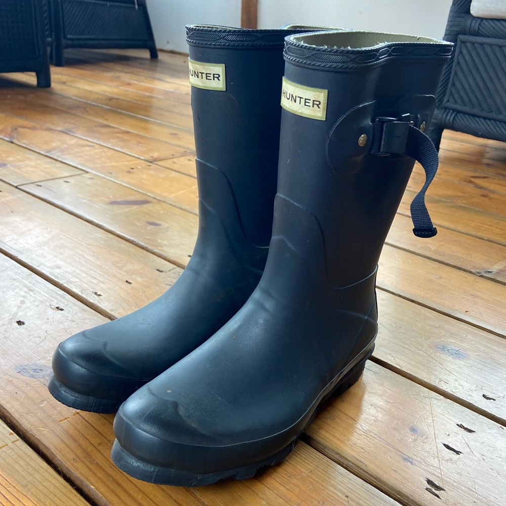 Hunter Norris Field Short Rain Boots sz US 9